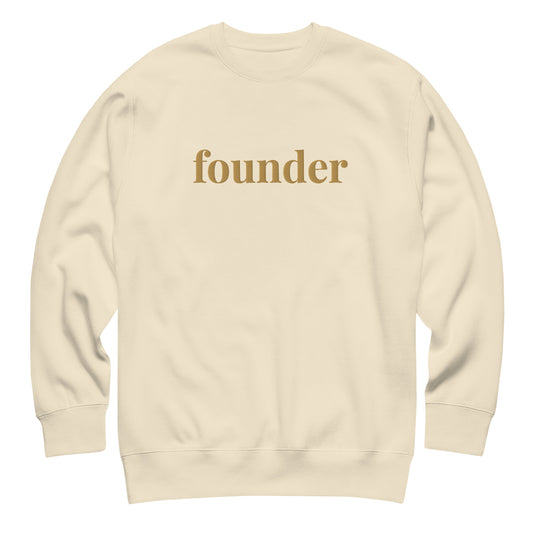 Beige Founder Sweatshirt